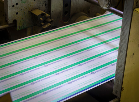 Example of multi-color printing production